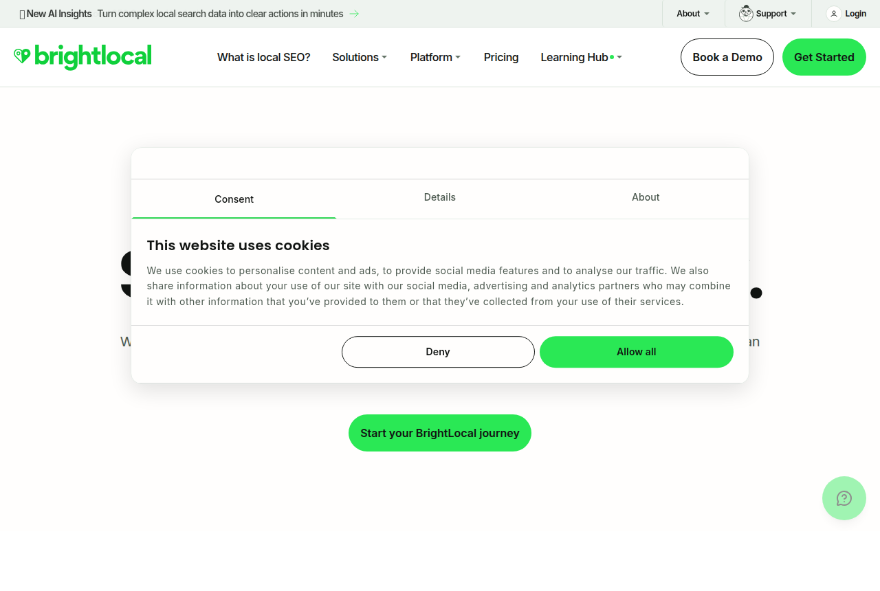 BrightLocal screenshot