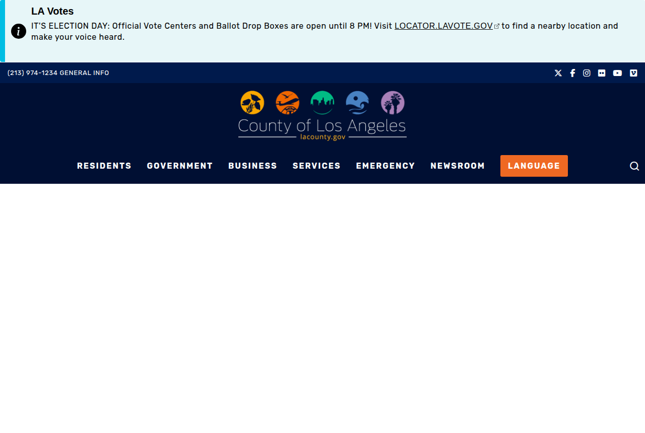County treasurer and tax collector sites screenshot