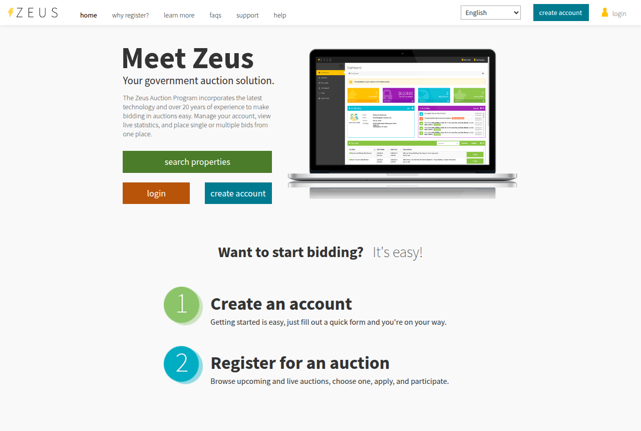 Zeus Auction (SRI) screenshot